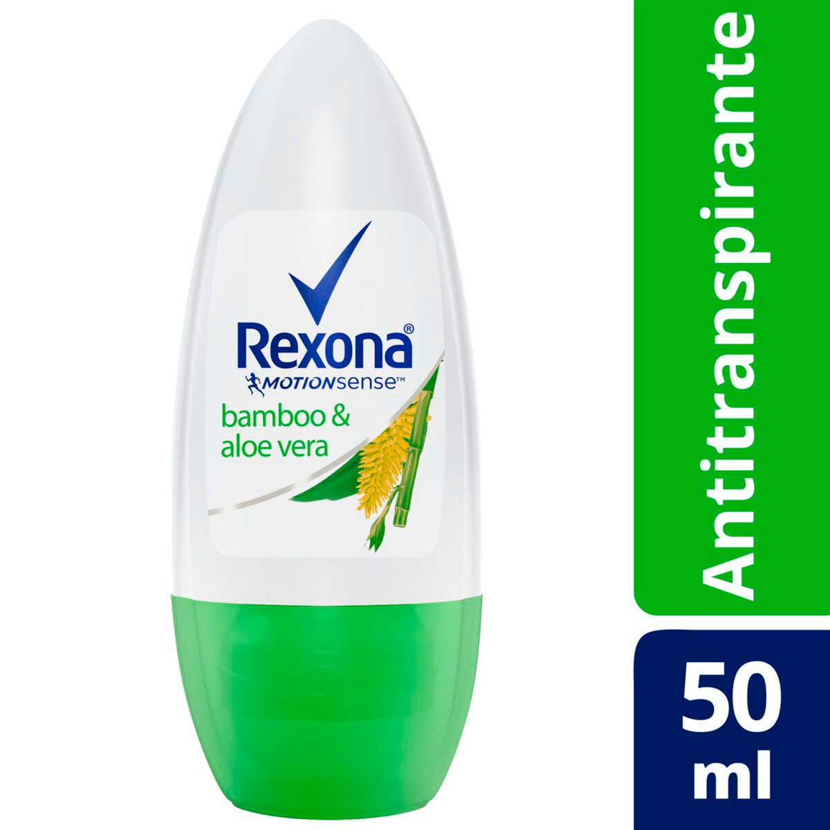 Desodorante Antitranspirante Rexona Fem Roll On Bamboo & Aloe Vera 50ml
