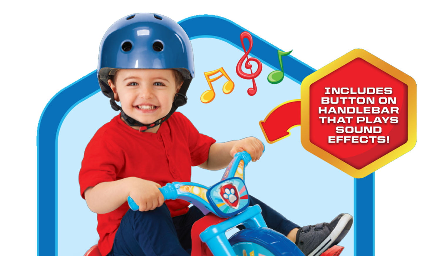 Paw Patrol 10 inch Blue Fly Wheel Junior Tricycle with Sounds