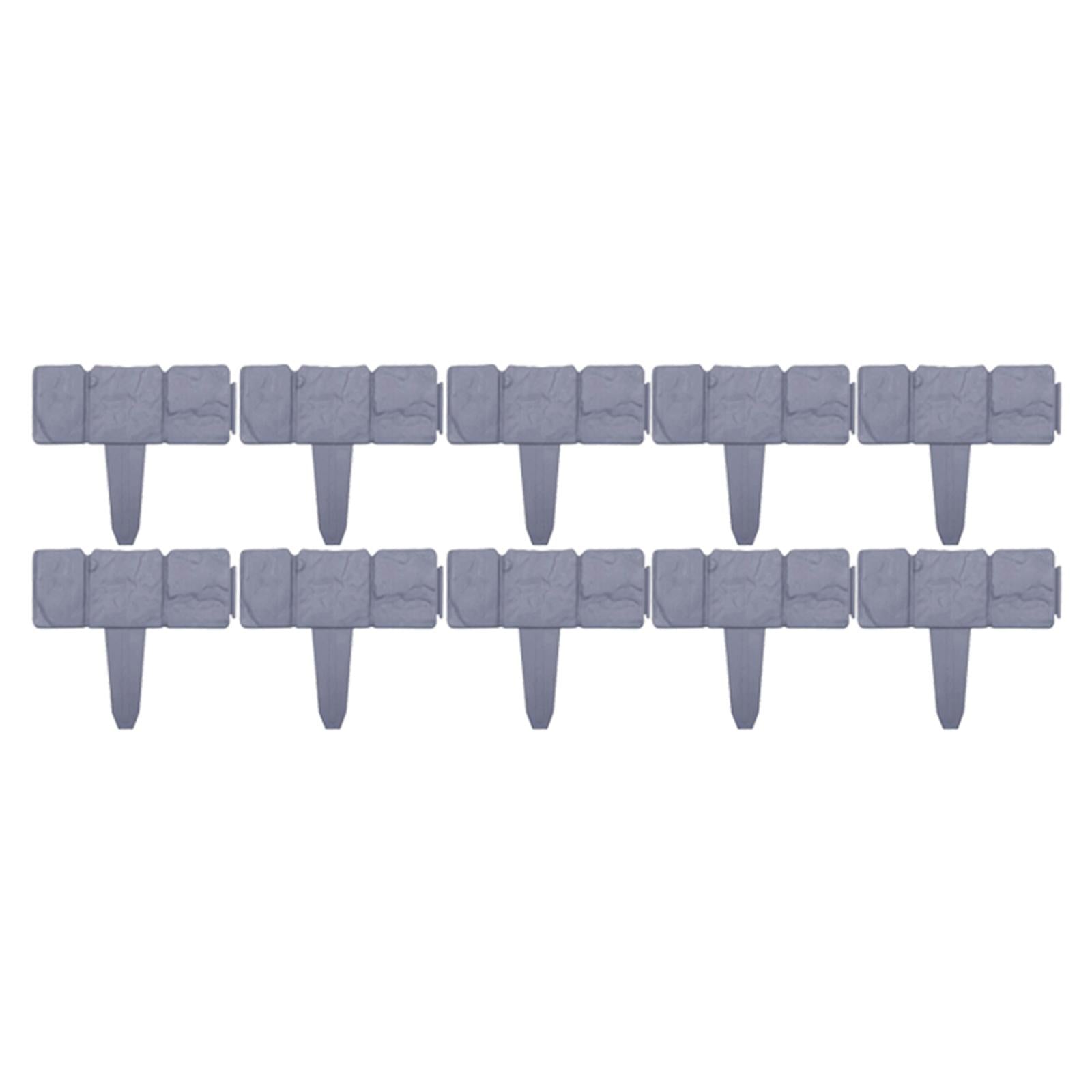 Reusable Garden Edging Border, Garden Fence Edging Barrier Fence Water Resistant 10 Pieces