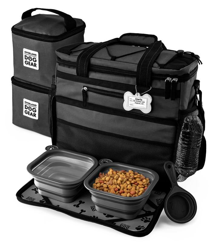 Mobile Dog Gear Rolling Week Away Bag， Black