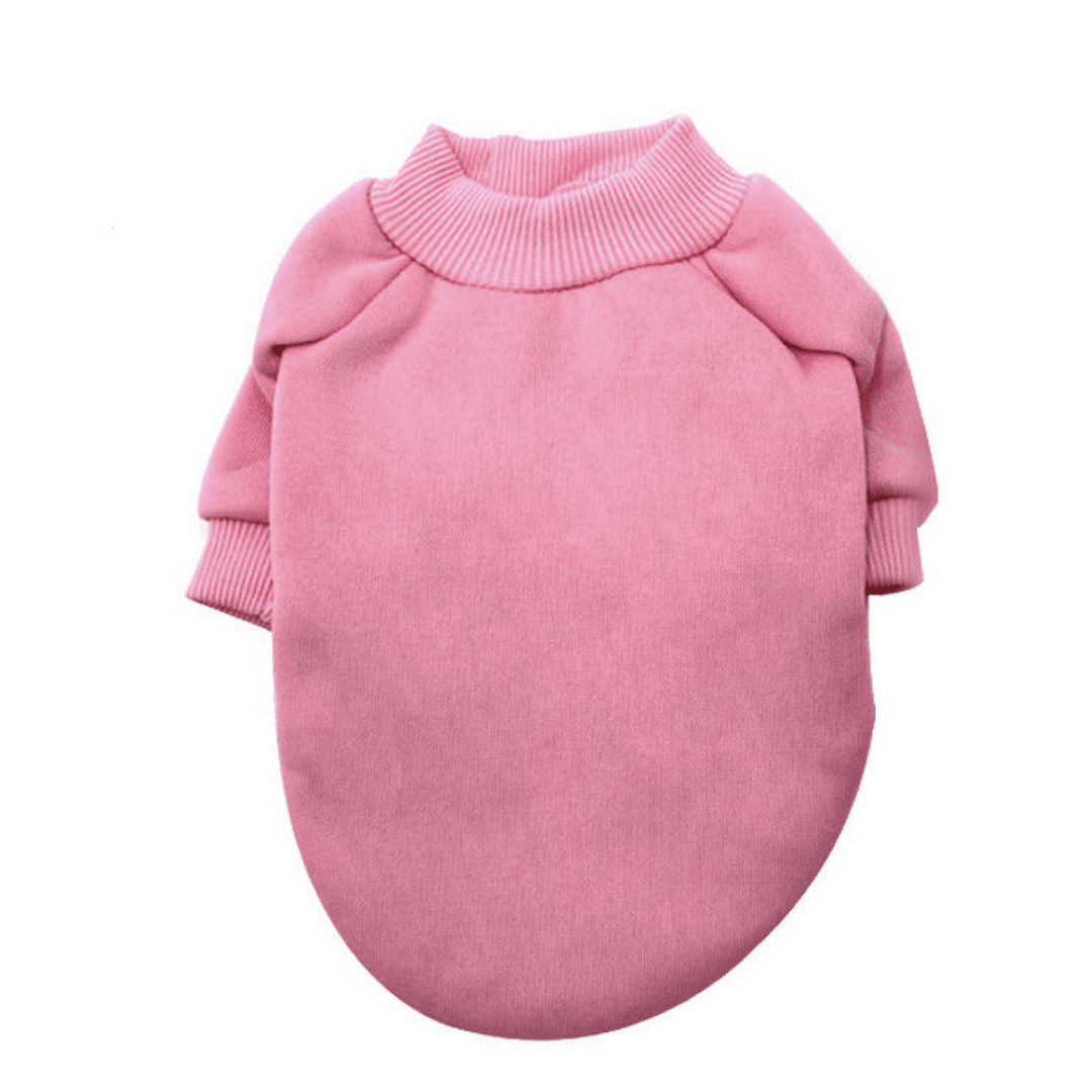 Plain Red Sweatshirt FOR SMALL DOGS Small Dog Sweater(Red， Extra-Small)