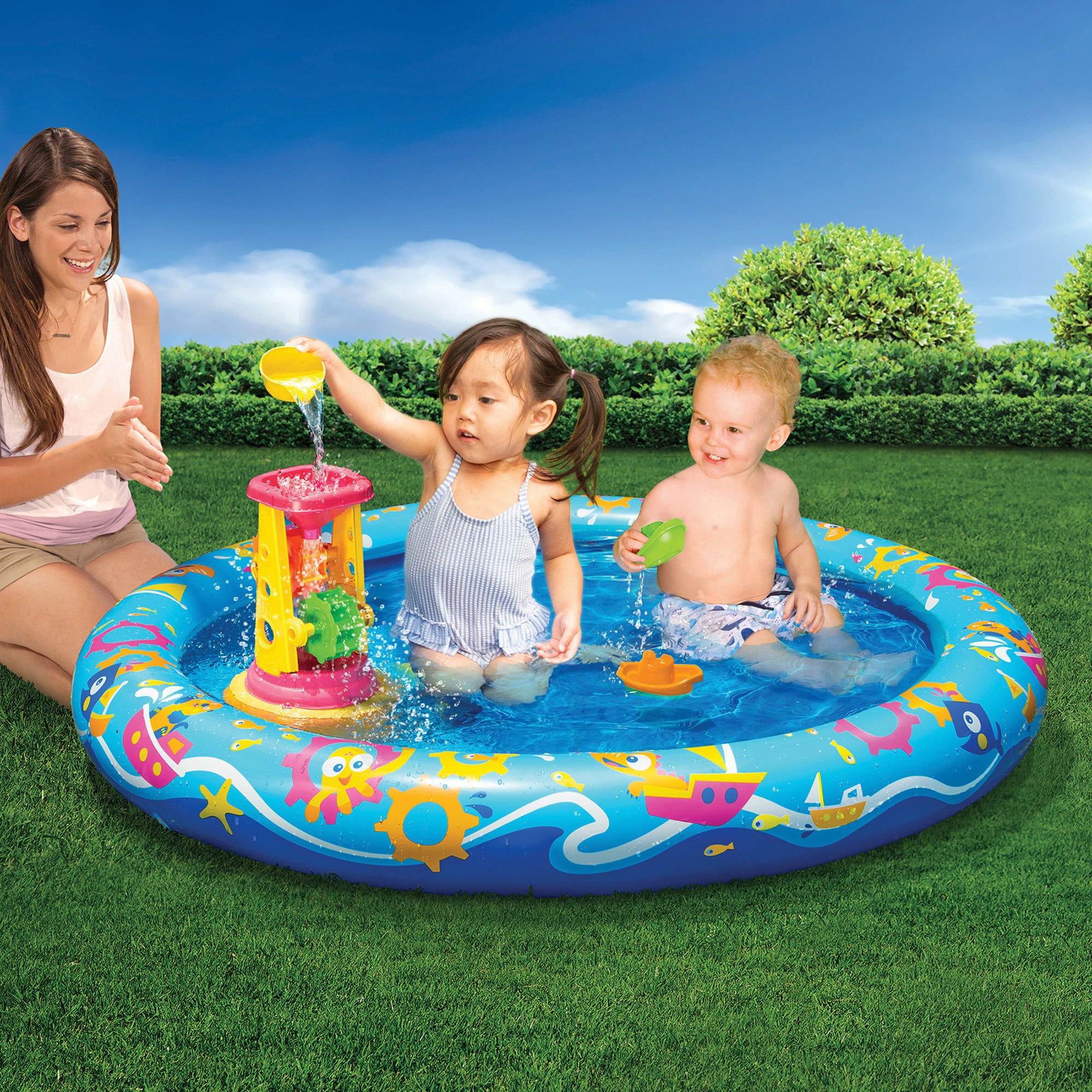 Banzai Jr. Splash Arcade Activity Pool， 18 Months and Up