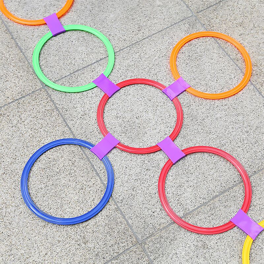 Maboto 10pcs 28cm/38cm Speed Ring Football Soccer Basketball Sport Training Rings Equipment