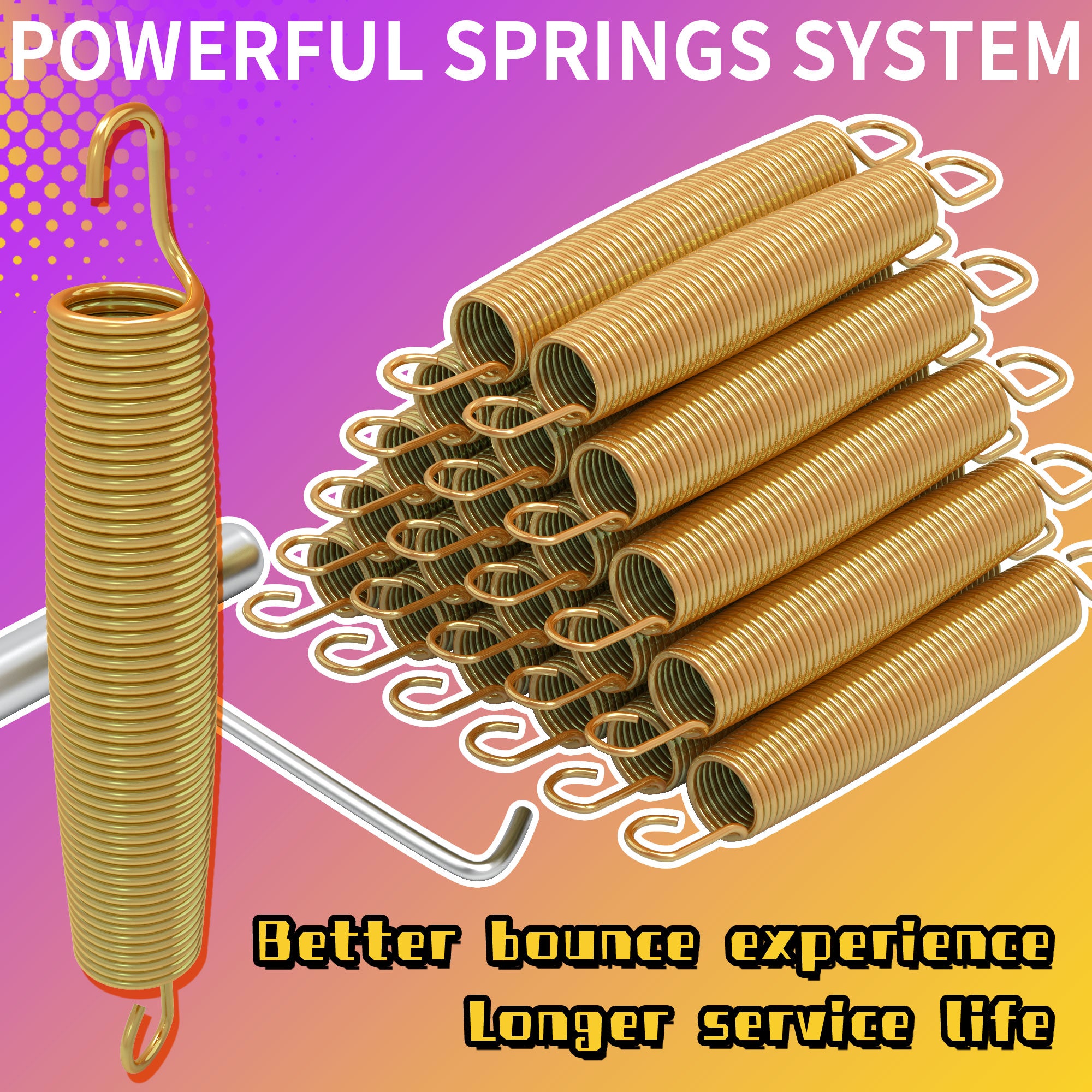 ACWARM HOME 14FT Purple Outdoor Trampoline with Basketball Hoop