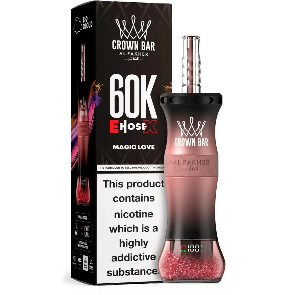 Al Fakher Crown Bar E-Hose X Disposable – 60000 Puffs 🔥