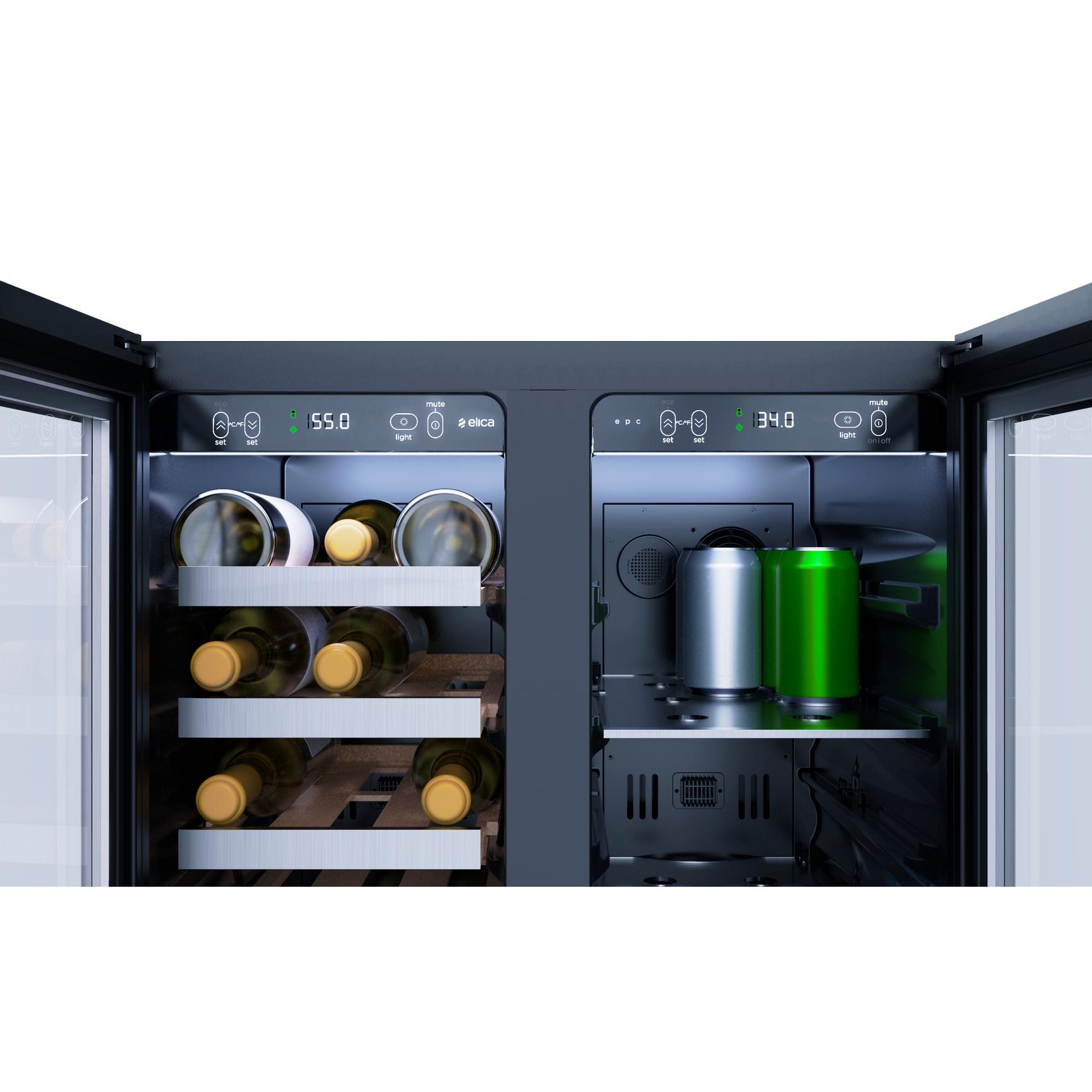 Elica Riserva 4.8 cu.ft. Freestanding Beverage and Wine Center EBF52SS1