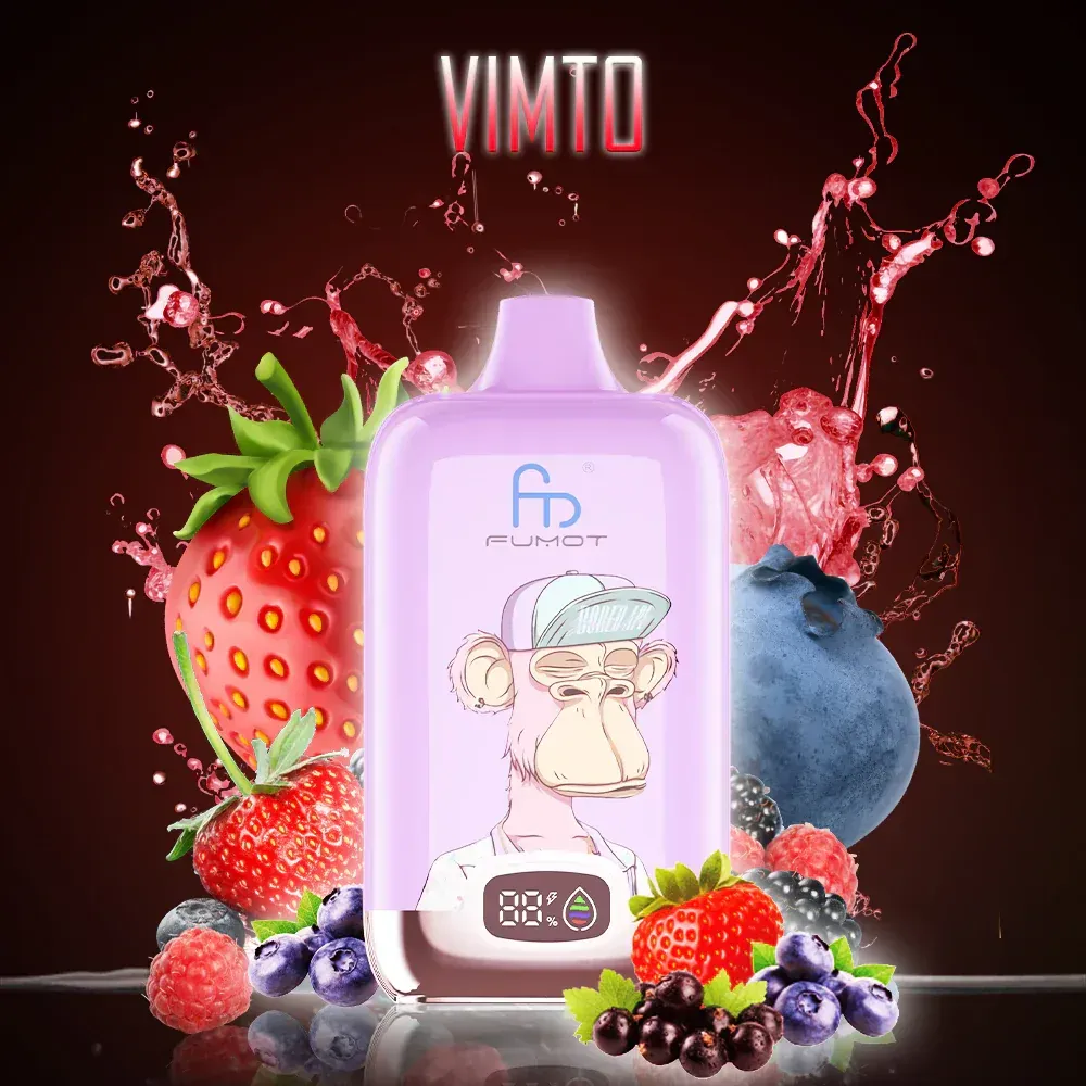 ⭐Fumot Tornado Digital Box 12000 Puffs -50+ Flavour Choices 🍇🍉🍋
