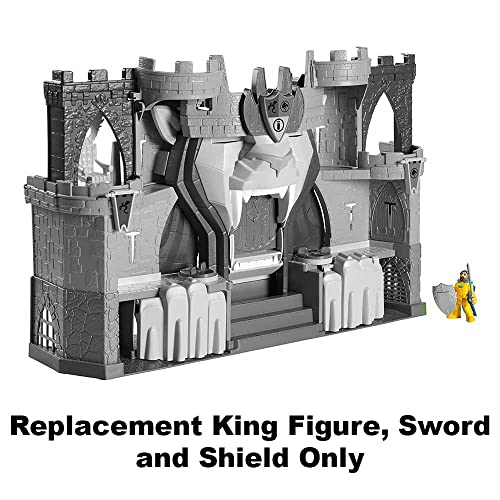 Replacement Parts for Imaginext The Lion's Kingdom Castle Playset - HCG45 ~ Replacement King Figure， Sword and Shield