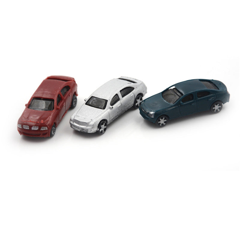 MageCrux 10pcs Painted Model Cars Building Train Layout Scale HO 1/100 Building Toy Kits