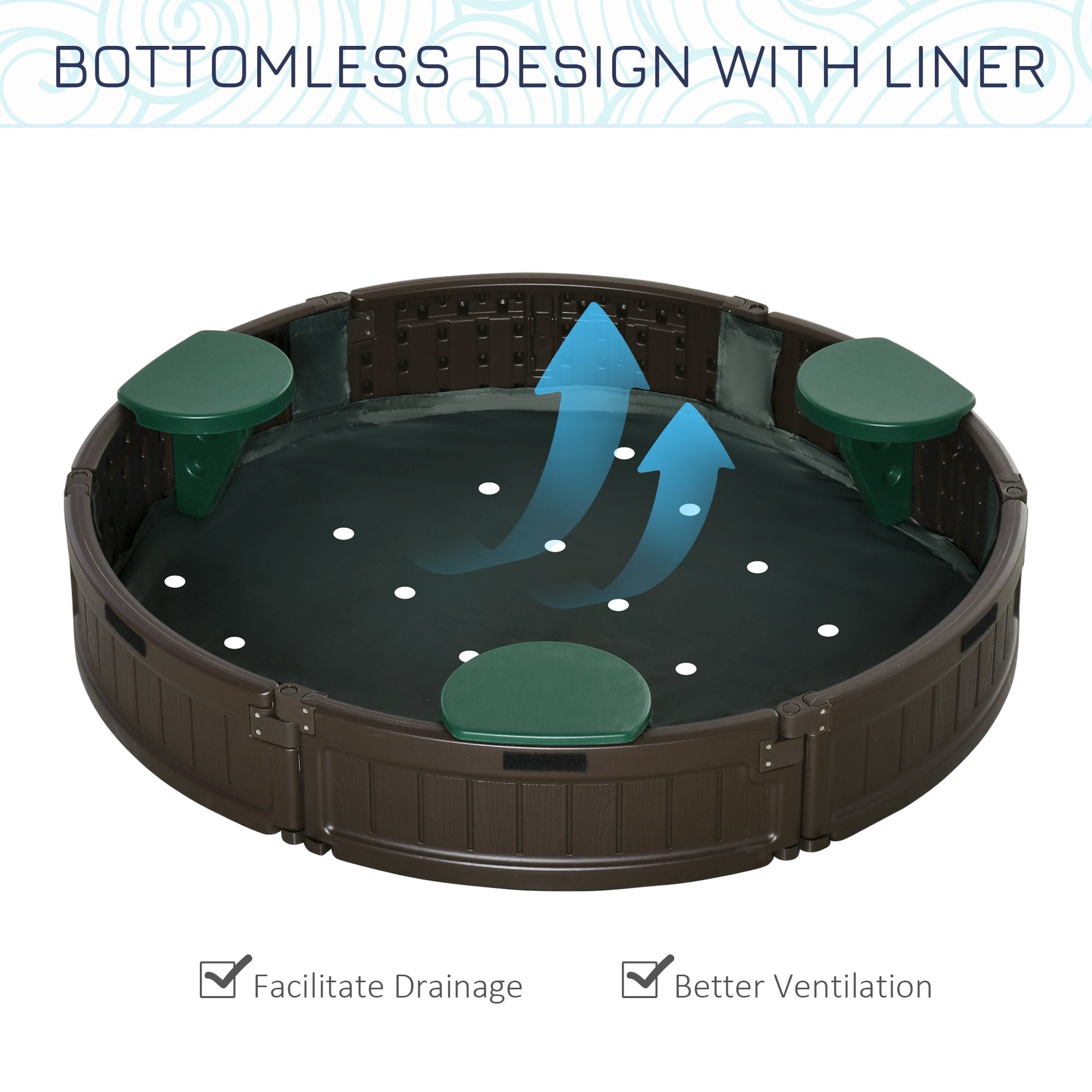 's Sandpit Playset for Backyard