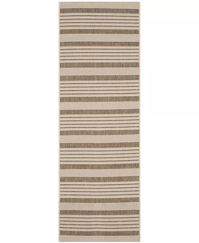 Safavieh Courtyard Brown and Bone 2'3