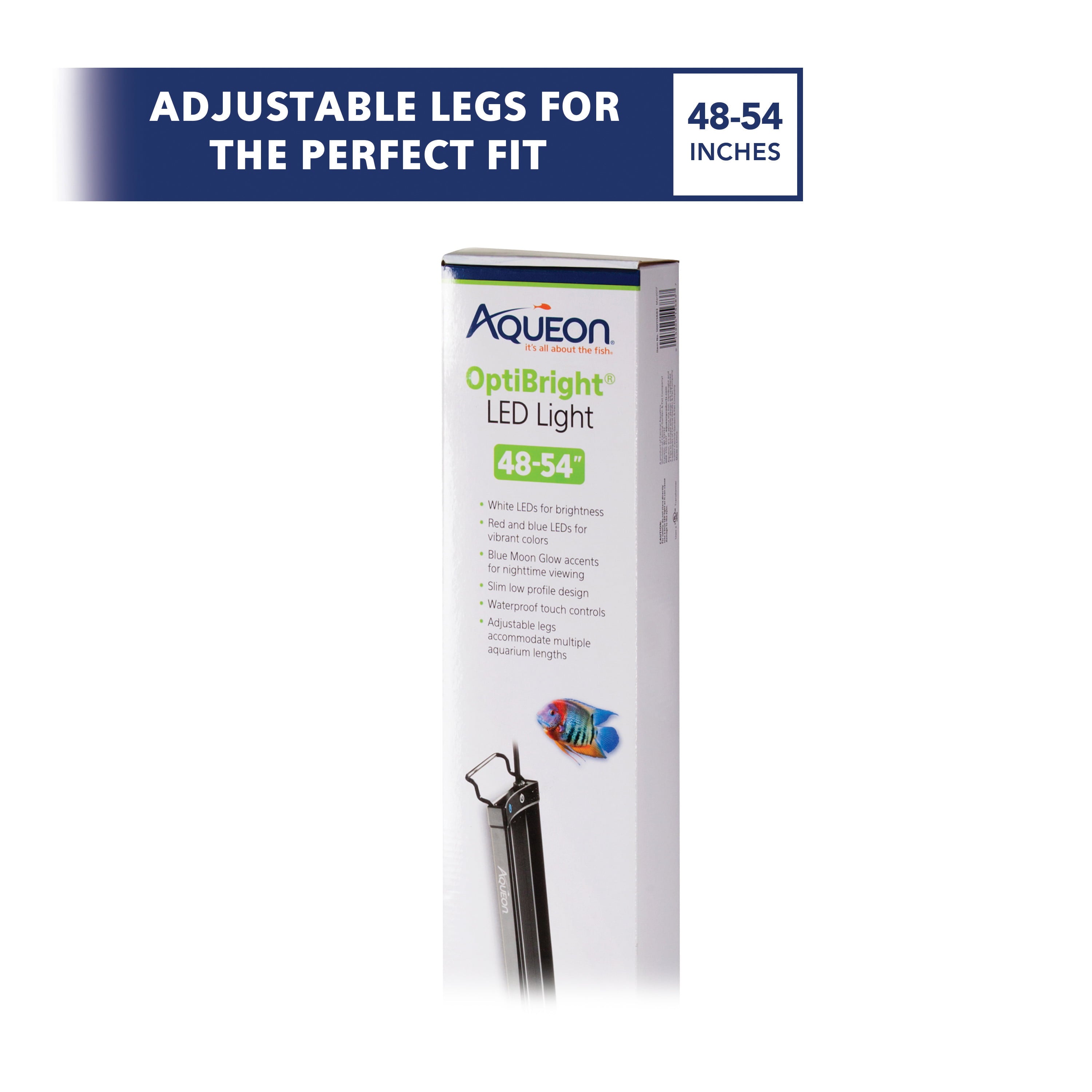 Aqueon LED OptiBright Light Fixture 48-54 Inches