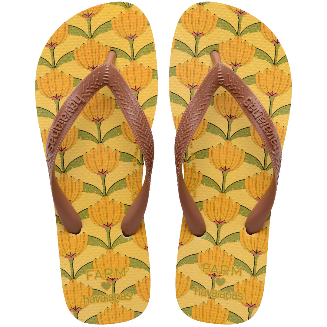 Chinelo Havaianas Farm Banana Deco