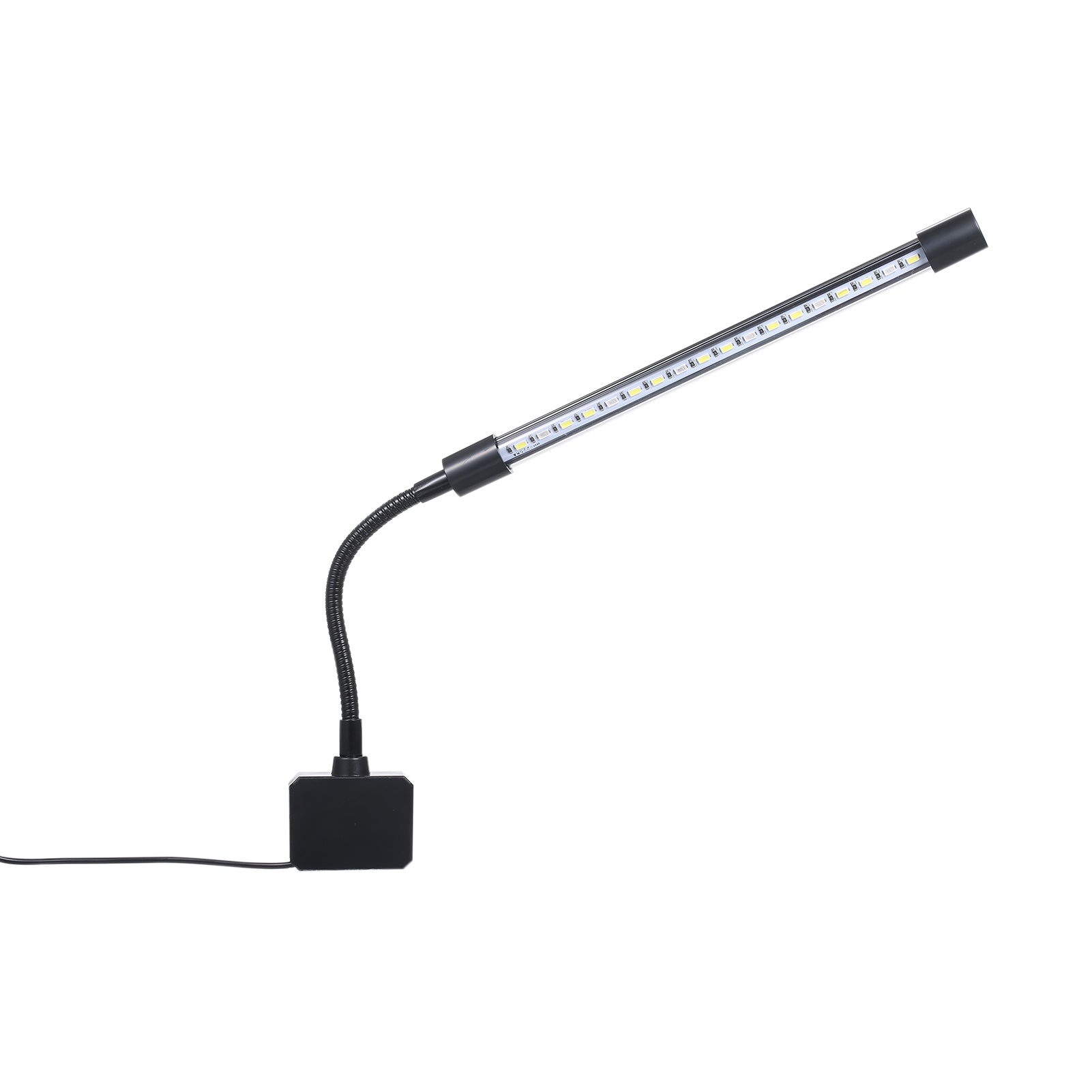 CACAGOO D C 5V 7W 18 LED Aquarium Light Fish Jar Clamp Clip View Lamp USB Powered Operated 3 Colors Changeable 10 Levels Adjustable Brightness Dimmable Flexible Bendable Foldable Tube Design Por