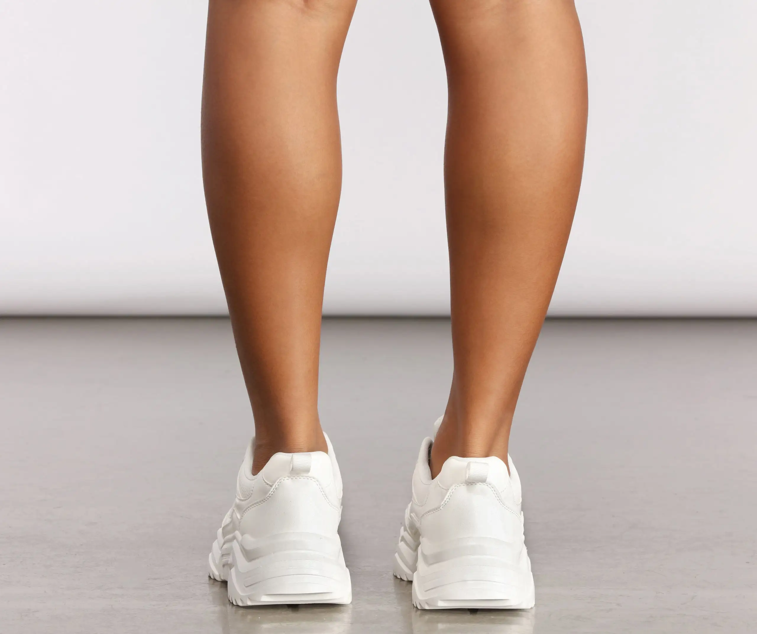 Chunky Lace Up Sporty Sneakers