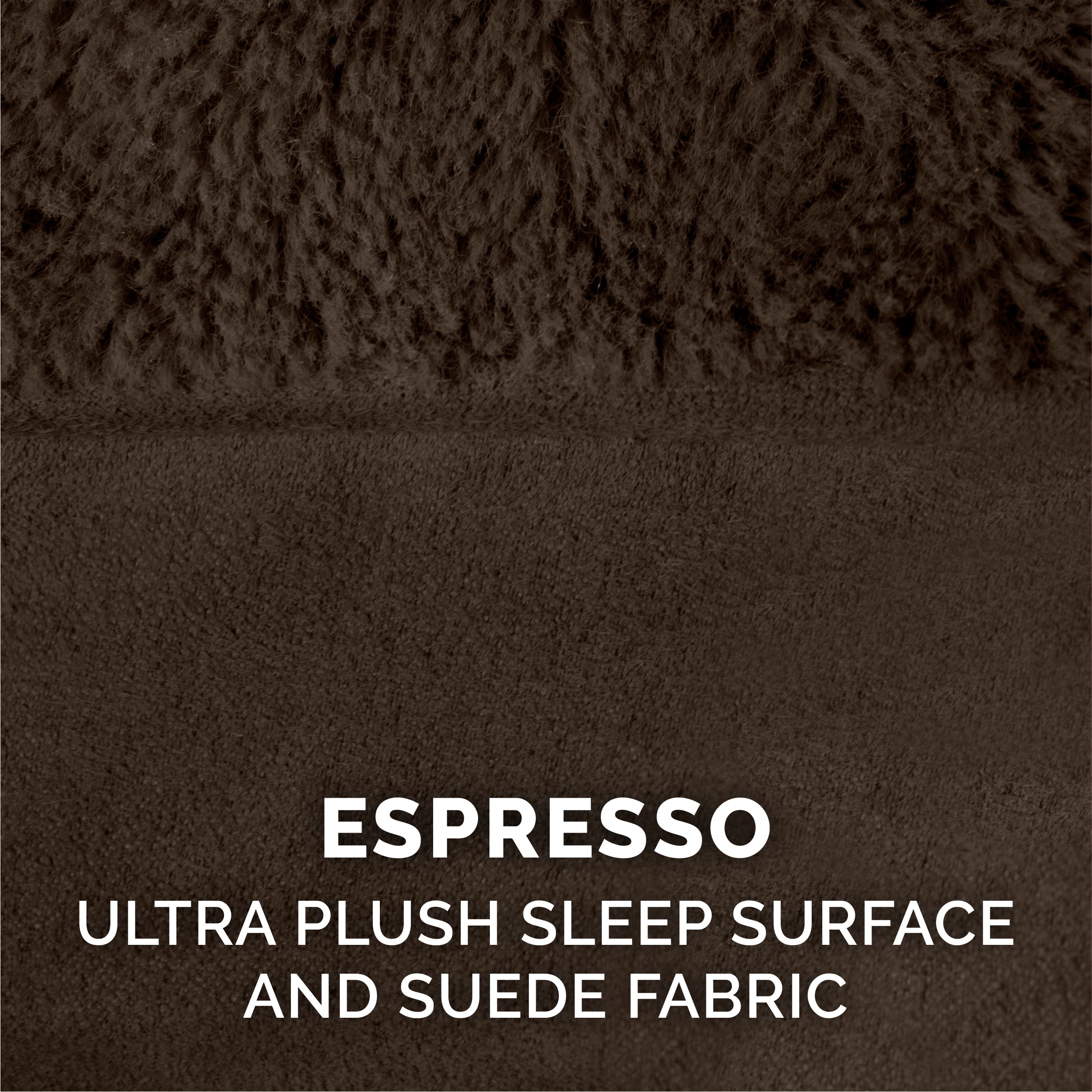 FurHaven | Orthopedic Ultra Plush Sofa Pet Bed for Dogs and Cats， Espresso， Jumbo