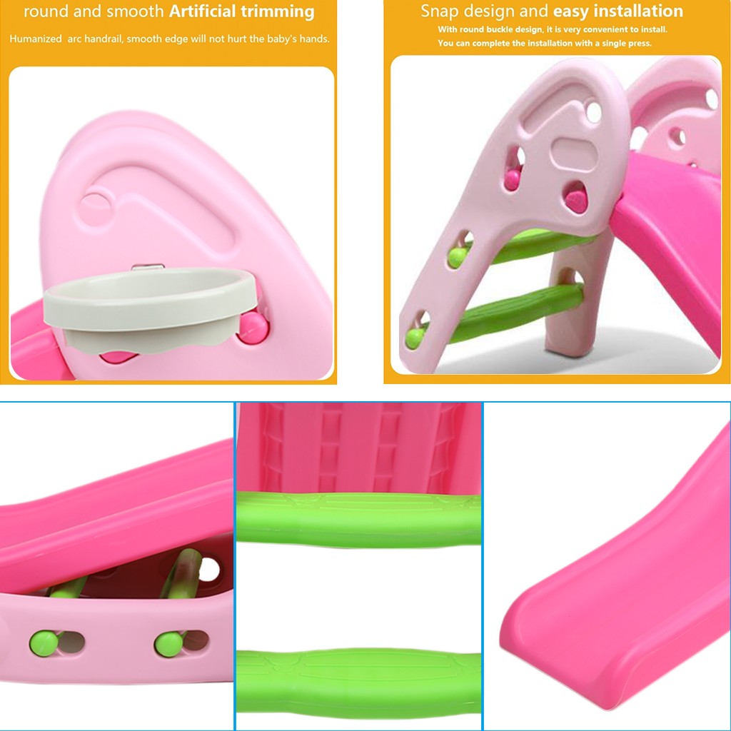 Children  Slide - Toddler Indoor Slide for Living Room and Children's Room in White. Slide for Toddlers Aged 1.5 - 4 Years