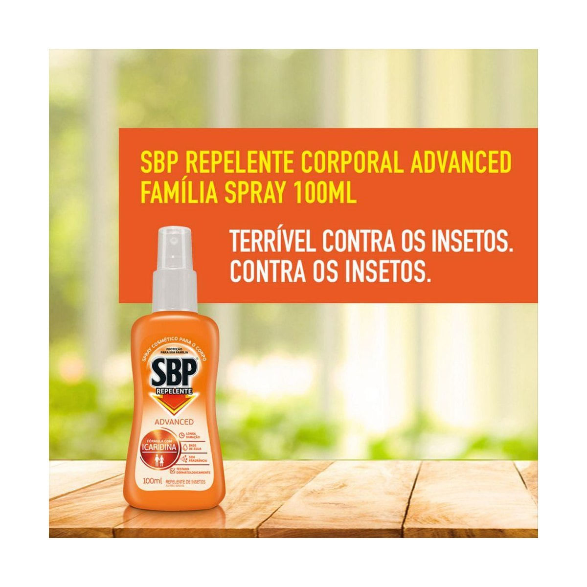 Repelente Spray SBP Advanced Family com Icaridina 100 ml