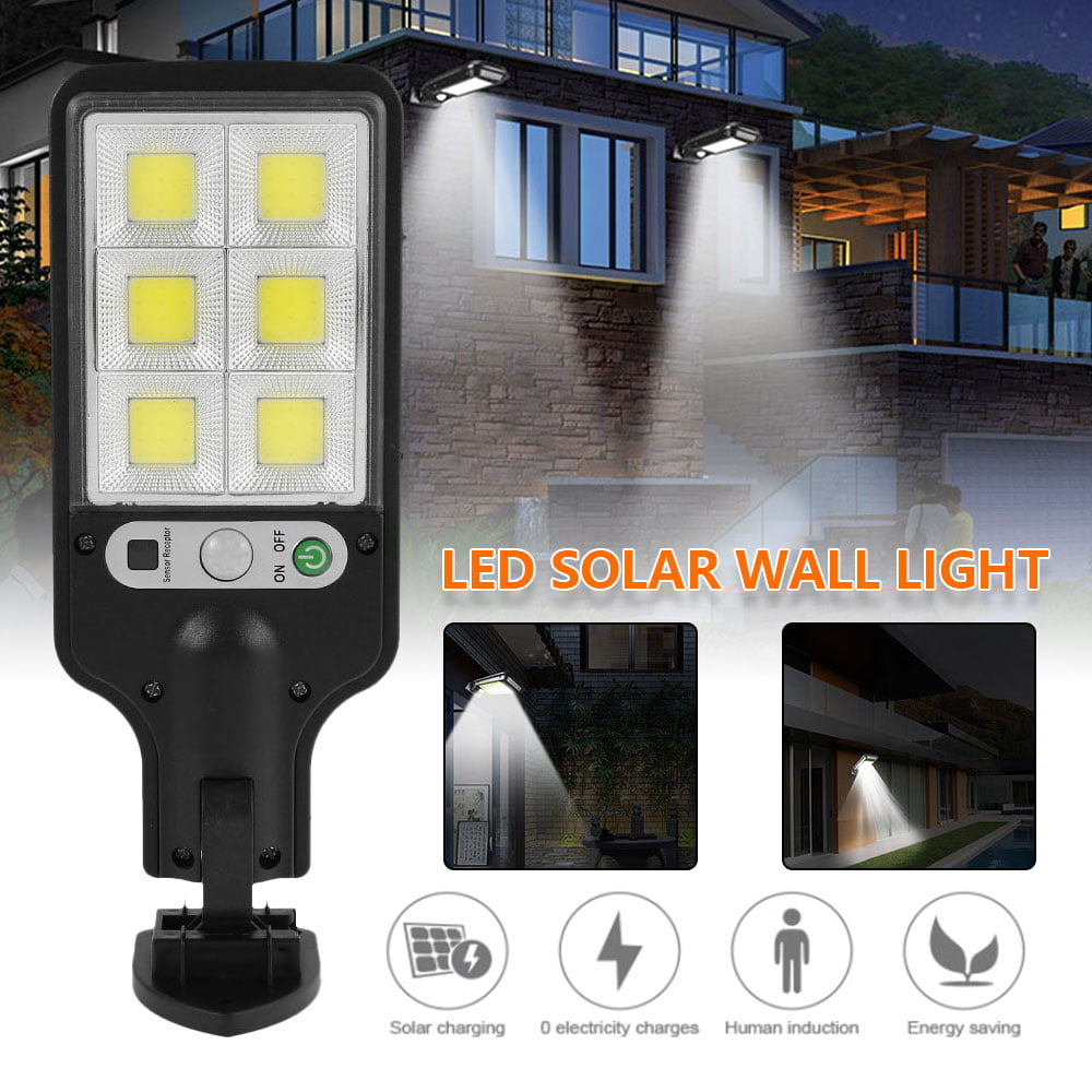 Willstar LED Solar Street Lights Outdoor Solar Motion Sensor Light Waterproof Solar Security Wall Light with 3 Lighting Modes for Garden Street Garage Path