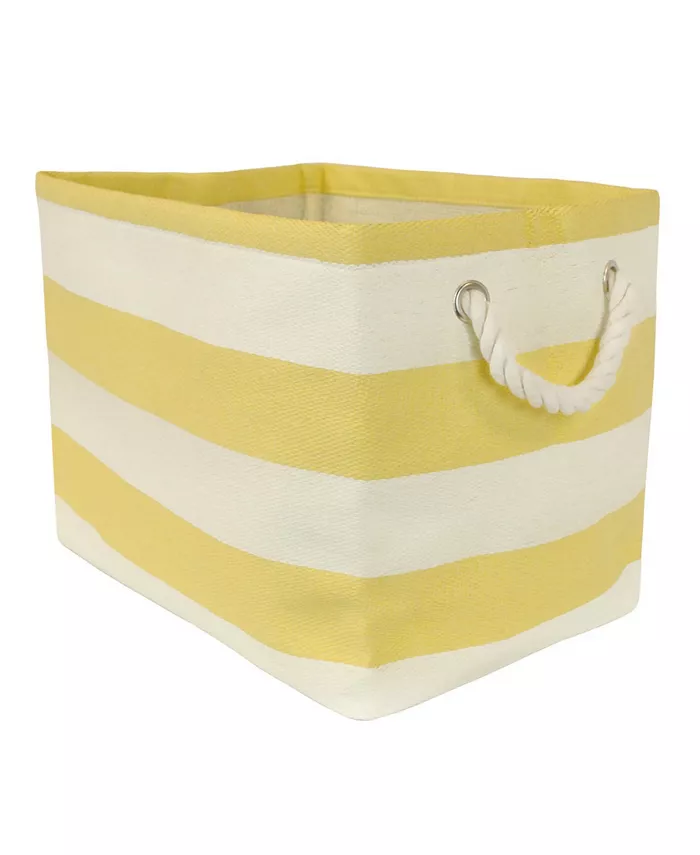 Design Imports Paper Bin Stripe Rectangle Small