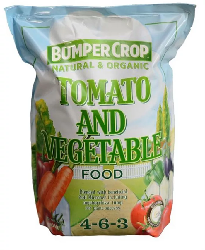 Bumper Crop Organic Tomato and Vegetable Food 4-6-3，  4lb Bag