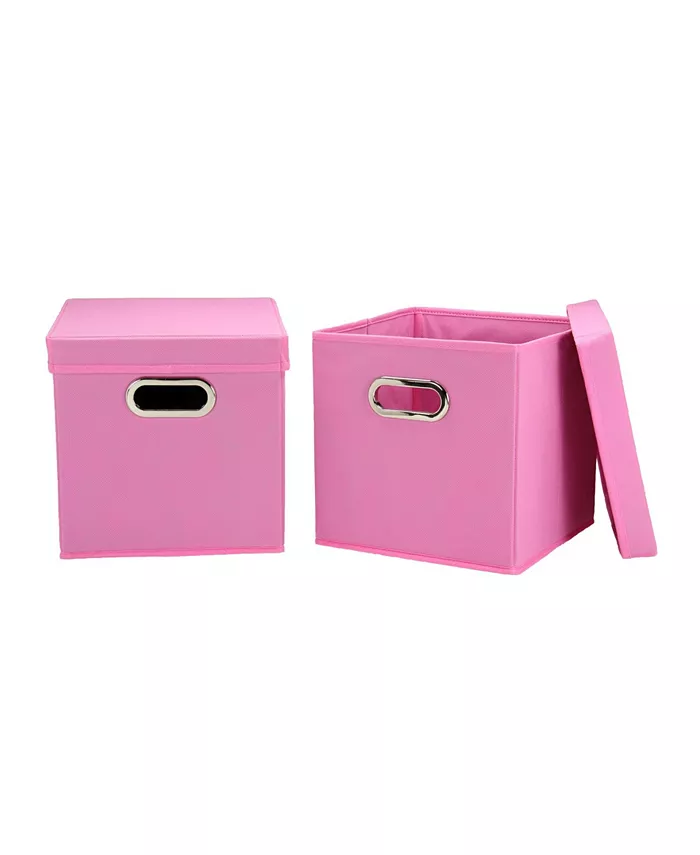 Household Essentials Household Essential Storage Bins with Lids， Set of 2