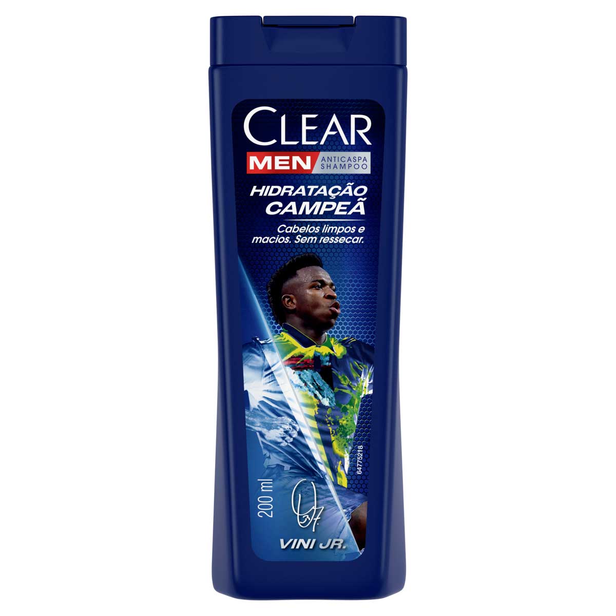 Shampoo Anticaspa Vini Jr Clear Men Hidratacao Campea 200ml
