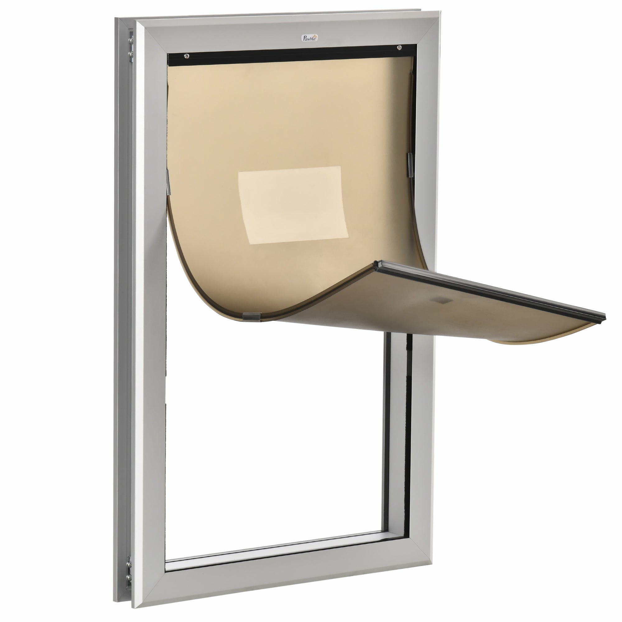 2 Way Locking Pet Doggie Door， w/ Magnetic Closure， for Pets up to 110 lbs