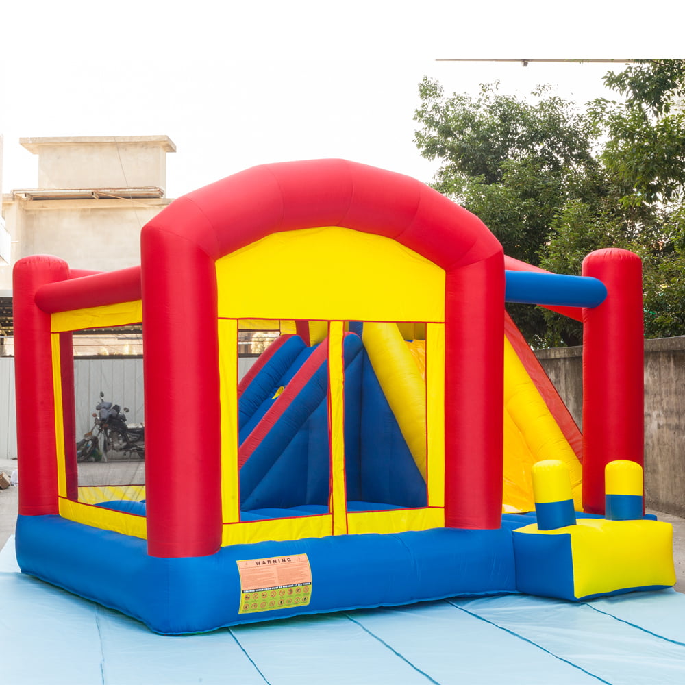 UBesGoo Inflatable Bouncer House Castle Jumper Slide Without Air Blower 3-12 Age