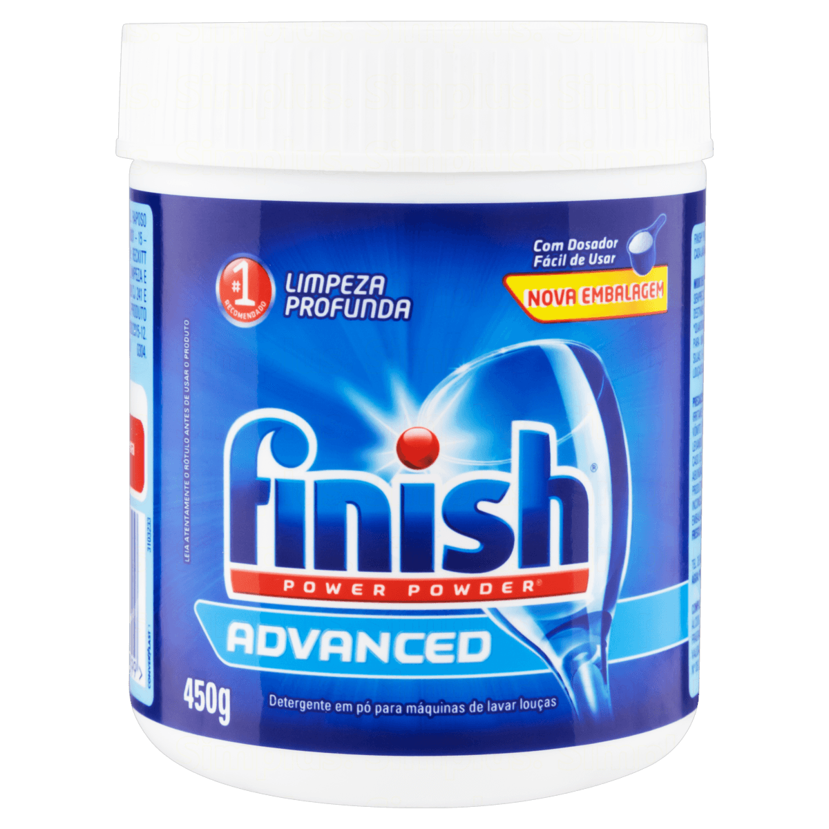 Detergente para Lava Loucas em Po Finish 450g