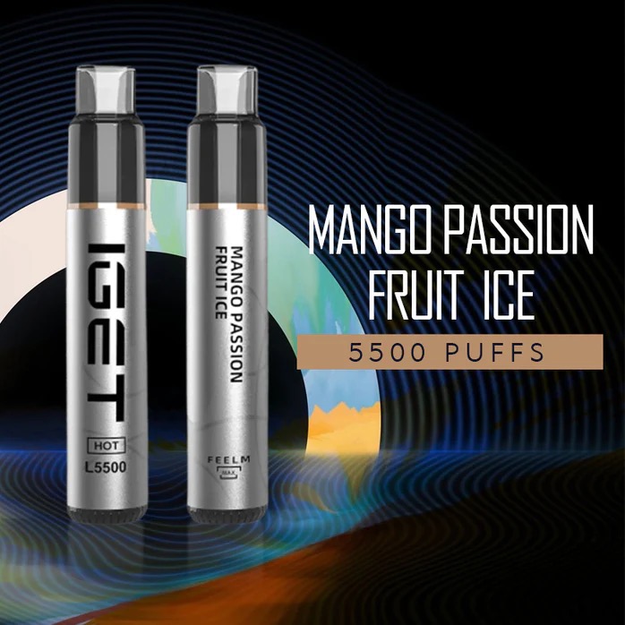 IGET Hot Mango Passion Fruit Ice – 5500 Puffs