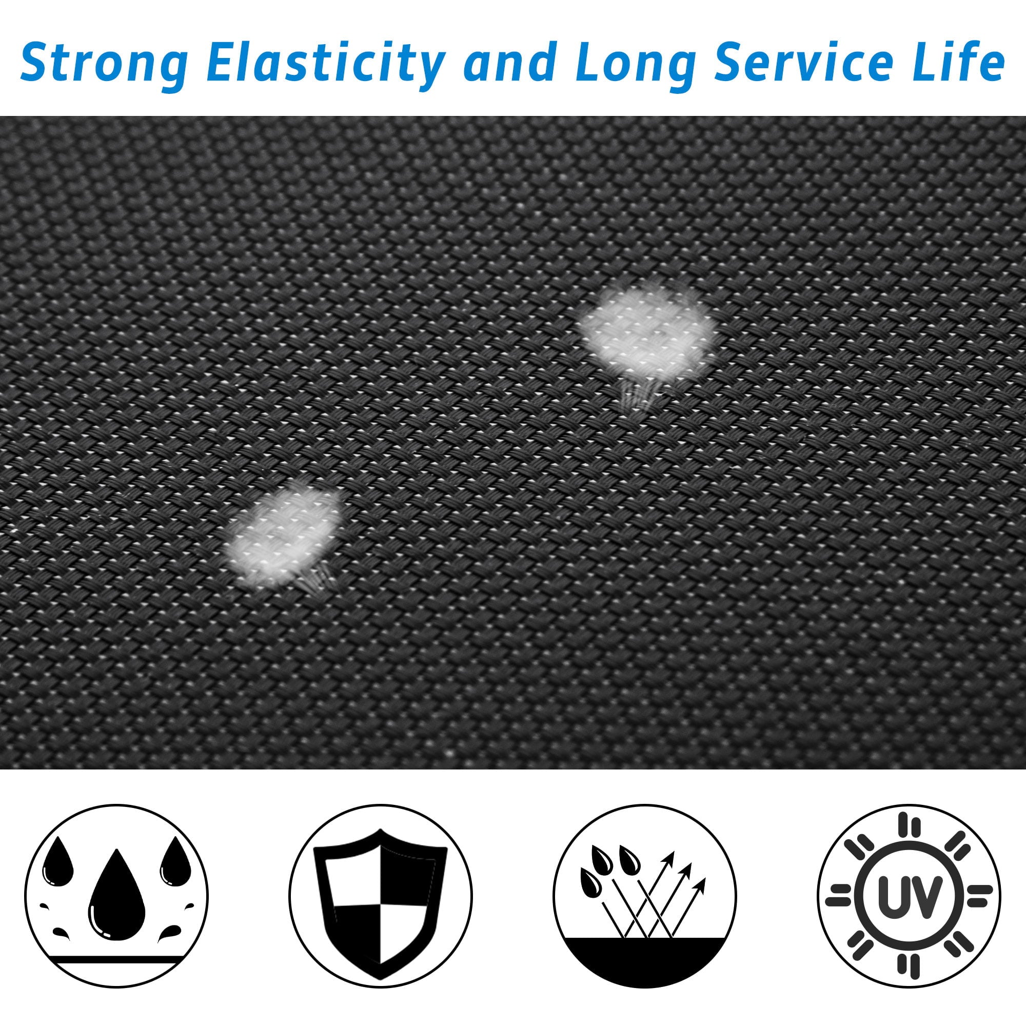 Trampoline ON SALES， Seizeen 15FT XL Trampoline for Kids - All-Weather Trampoline W/ Thickened Enclosure Net and Foot Pad， Outdoor Round Trampolines Bears 4-6 Kids， Blue