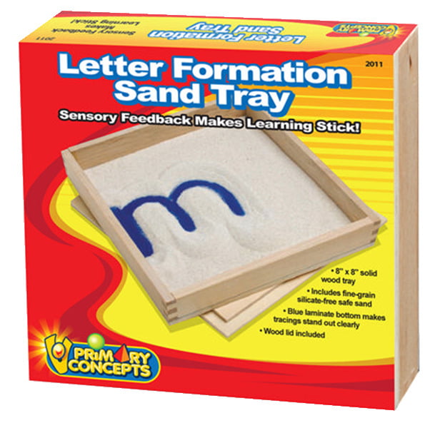 Primary Concepts Letter Formation Sand Tray， 8 x 8 inches