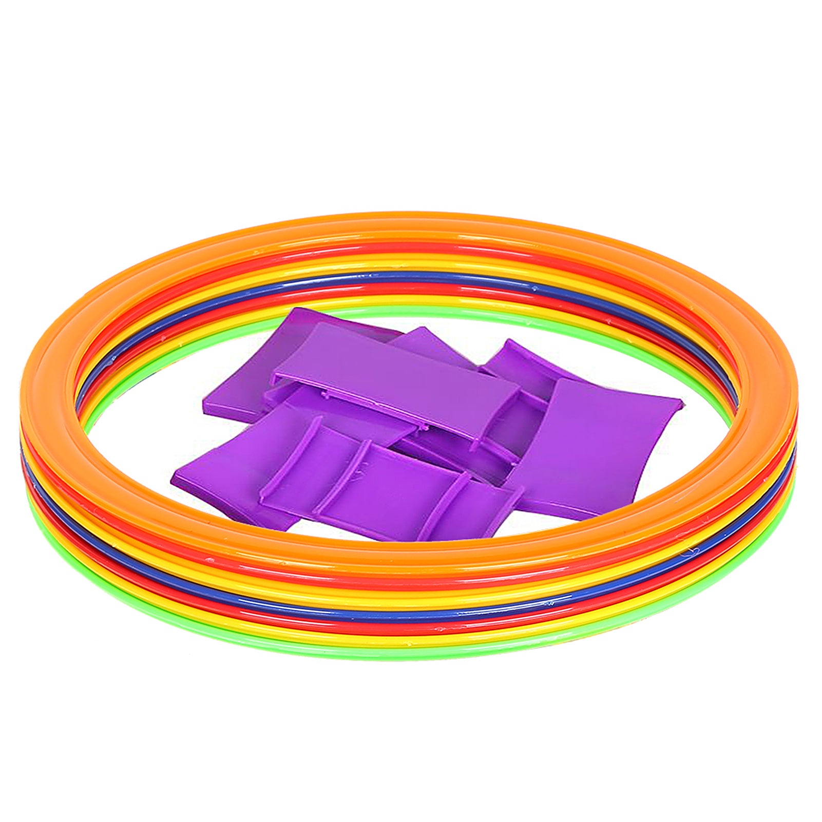 Maboto 10pcs 28cm/38cm Speed Ring Football Soccer Basketball Sport Training Rings Equipment