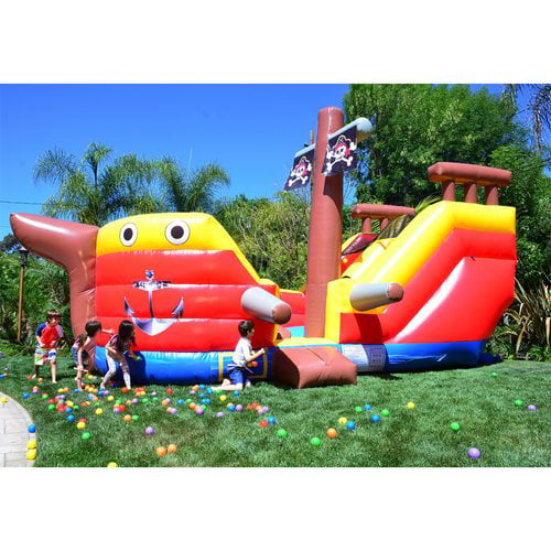 JumpOrange DuraLite Pirate Ship Inflatable Slide
