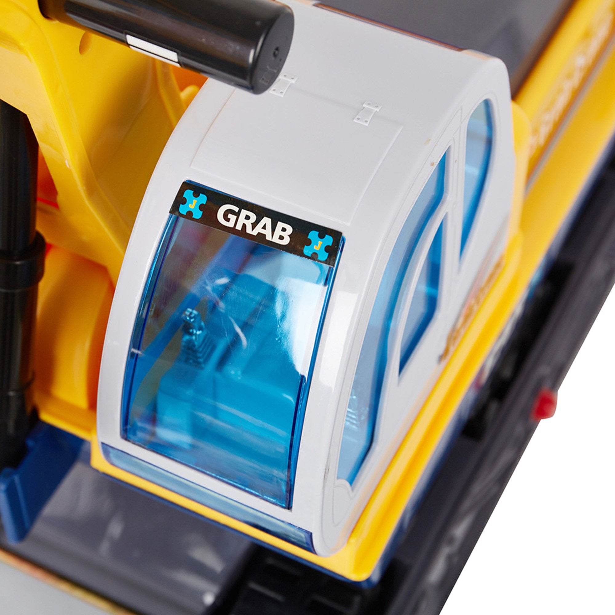 KARMAS PRODUCT Ride-on Crane Pretend Play Construction Truck Toy with Engineering Hat