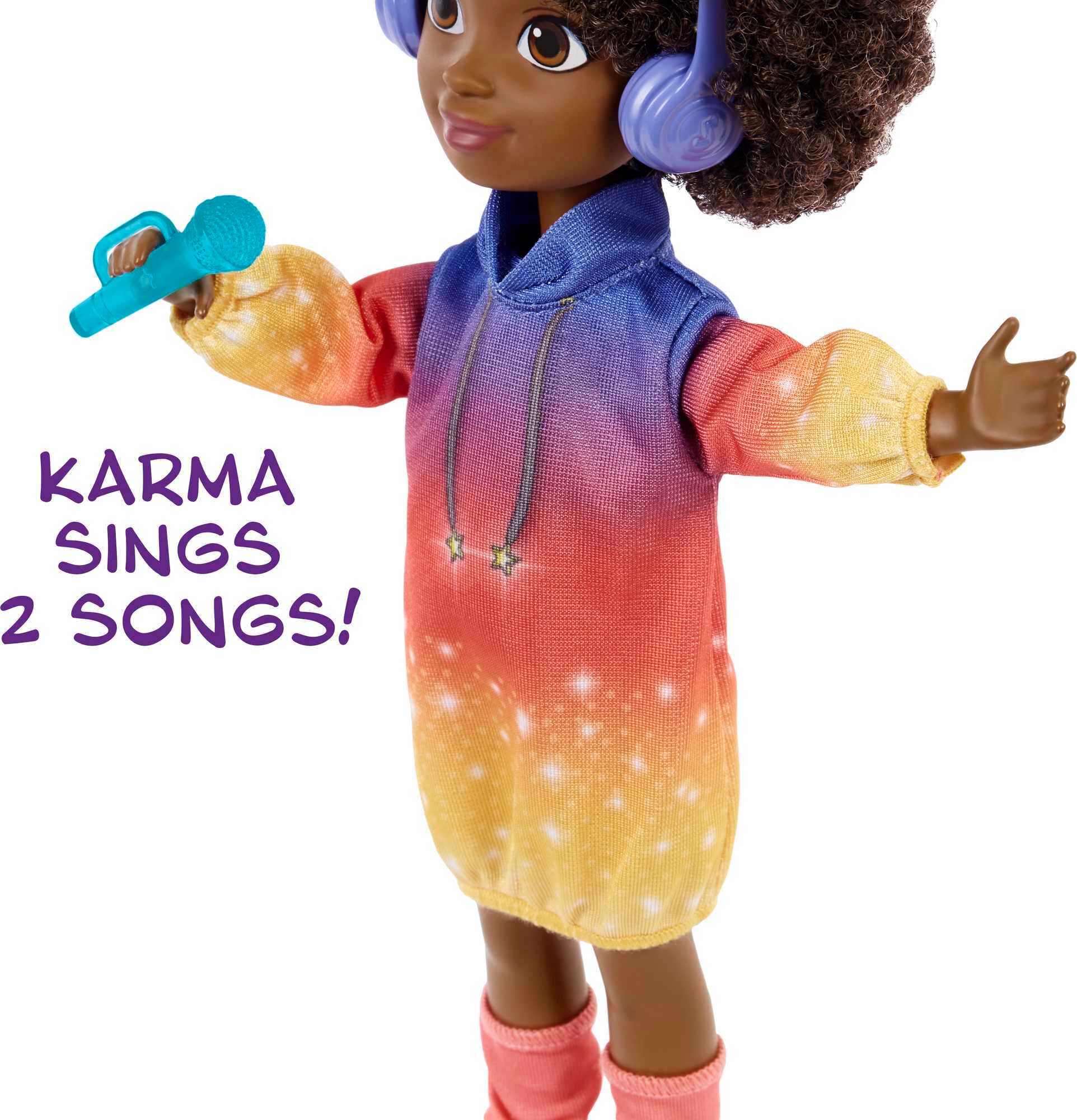 Karma's World Singing Star Karma Doll with Music Accessories & Collectible Record
