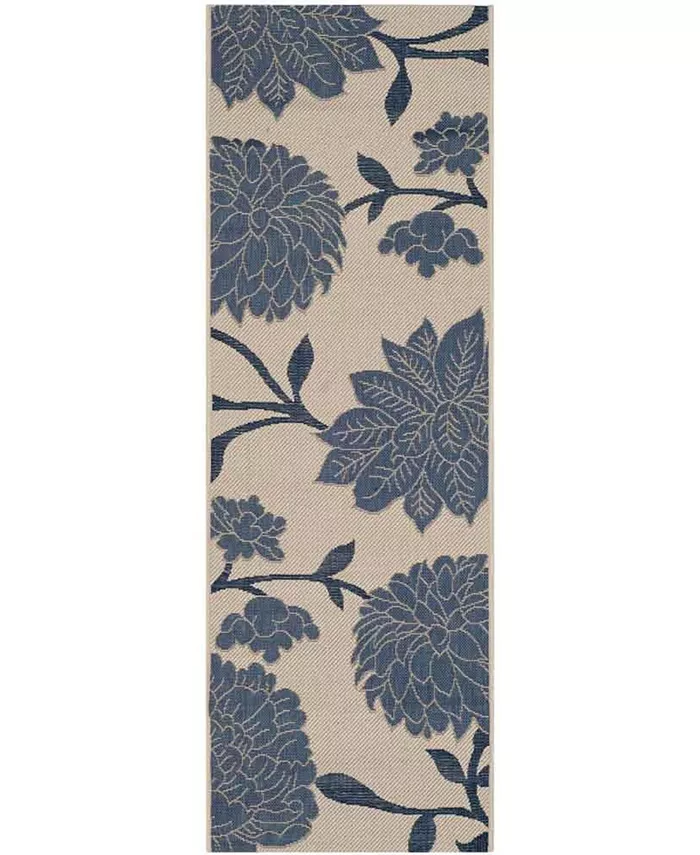 Safavieh Courtyard Beige and Blue 2'3
