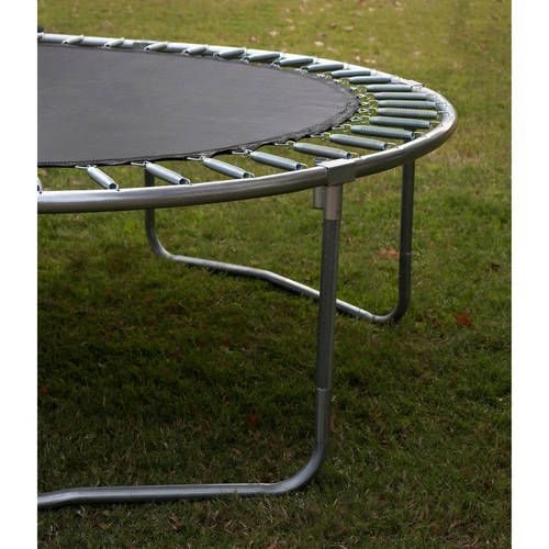 JumpKing Oval 8' x 11.5' Trampoline， with Enclosure， Blue/Green