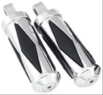 Biker's Choice 493948 Biker's Choice Chrome-N-Cushion Diamond Foot Pegs