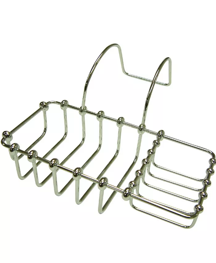 Kingston Brass Vintage 8-3 8-Inch Clawfoot Bath Soap and Sponge Holder in Polished Chrome