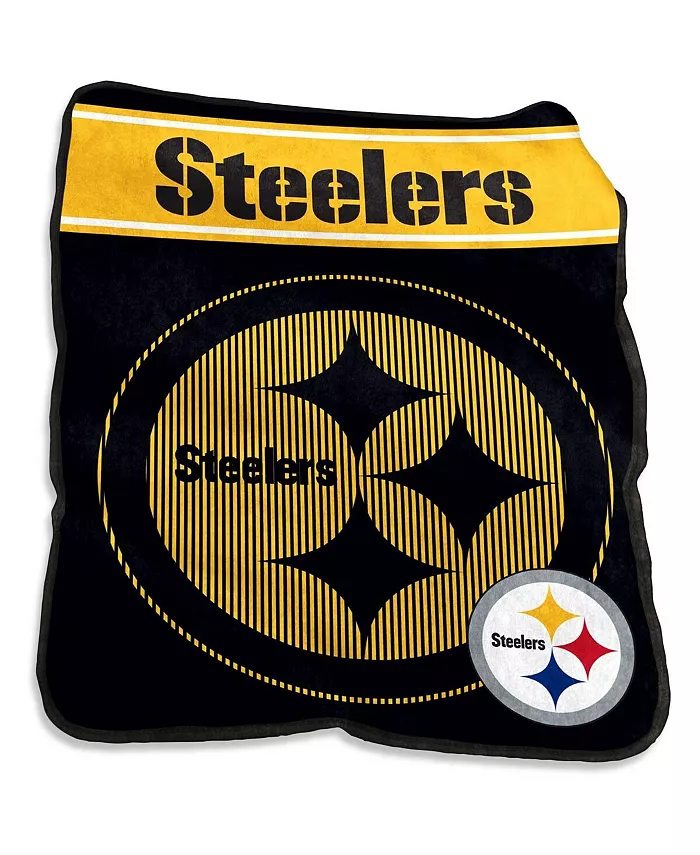Logo Brands Pittsburgh Steelers 60'' x 80'' XL Raschel Plush Throw Blanket