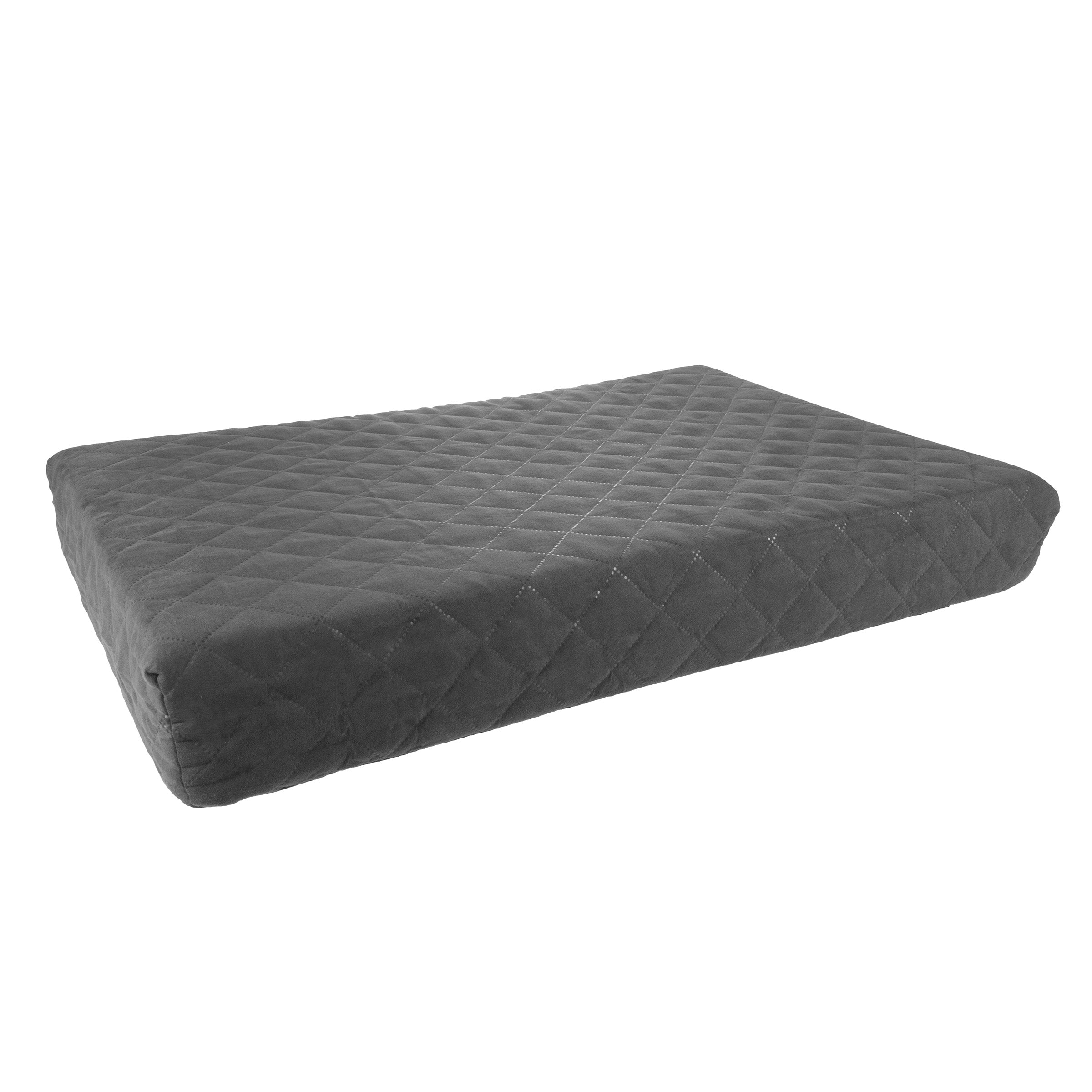 Waterproof Dog Bed – 2-Layer Memory Foam Dog Bed with Removable Machine Washable Cover – 20x15 Dog Bed for Medium Dogs up to 20lbs by PETMAKER (Gray)