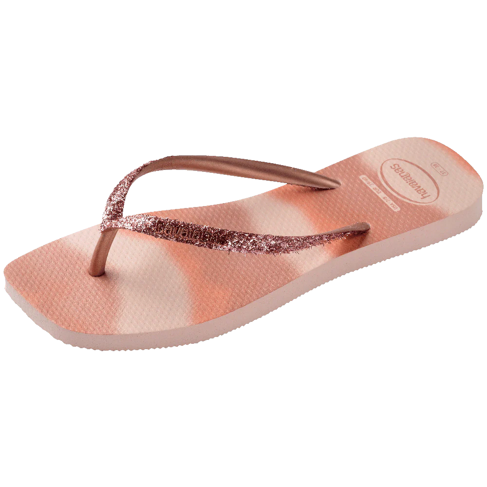 Chinelo Havaianas Slim Square Glitter Party