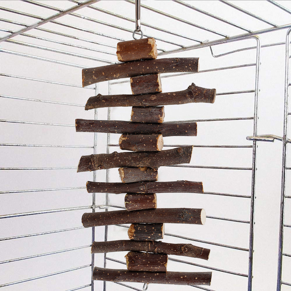 Willstar Wooden Hamster Chew Toy Set Gerbil Rabbit Guinea Pig Pet Playing Sports Accessories Dental Care