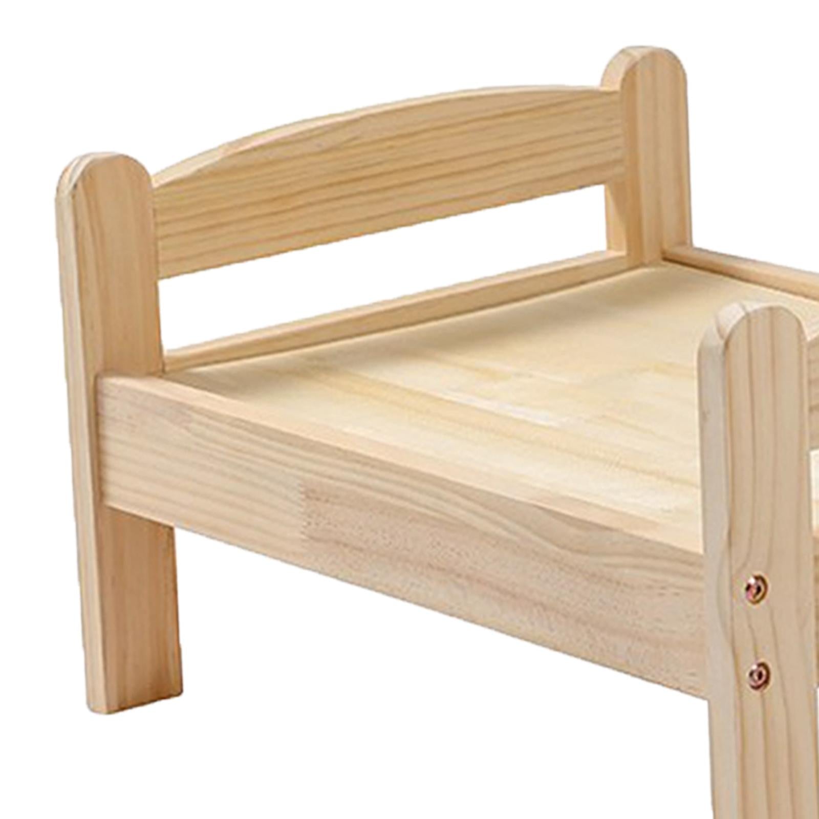 Pet Cat Bed， Small Dog Bed Puppy Kennel Kitten House Wood Winter Elevated Pet Bed Cat Furniture for Indoors and Outdoors Pets Supplies