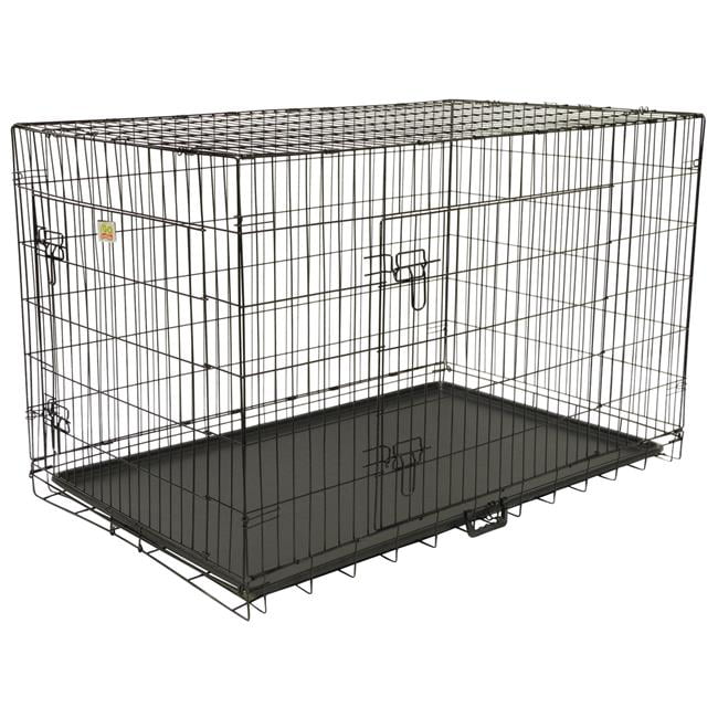 Go Pet Club MLD-19 Foldable Metal Dog Crate; Black