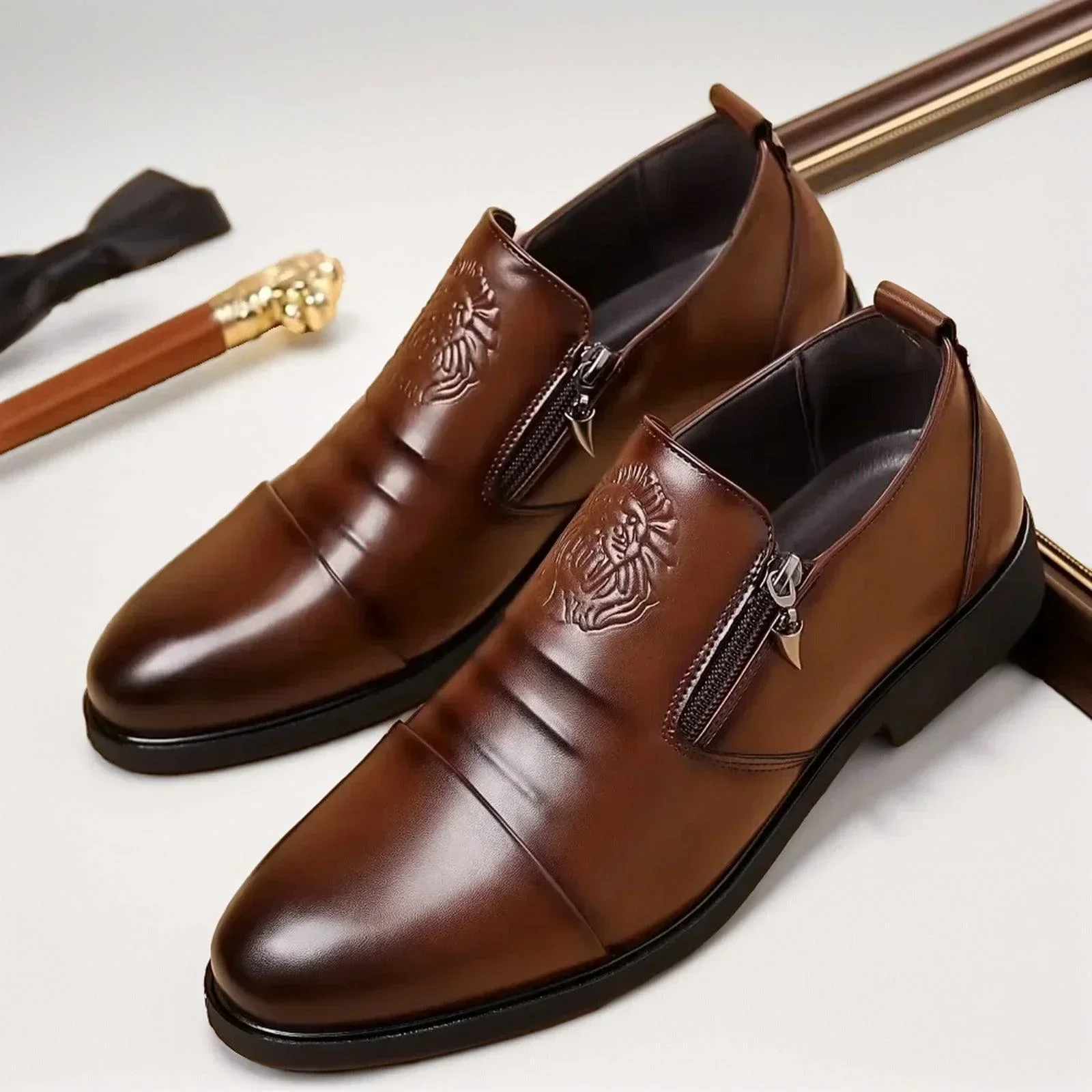 Botas Brave Lion™ Elegância  Suprema/ O Poder e o Estilo dos Reis em Seus Pés!