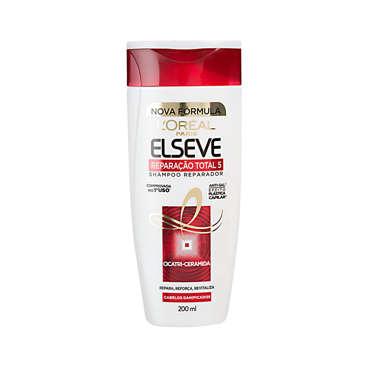Shampoo Reparador L'Oreal Paris Elseve Reparacao Total 5 para cabelos danificados - 200 ml