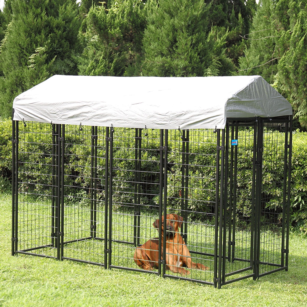 Coziwow Large Outdoor Dog Kennel Pets Heavy Duty Dog Cage Pet Playpen With Waterproof Cover